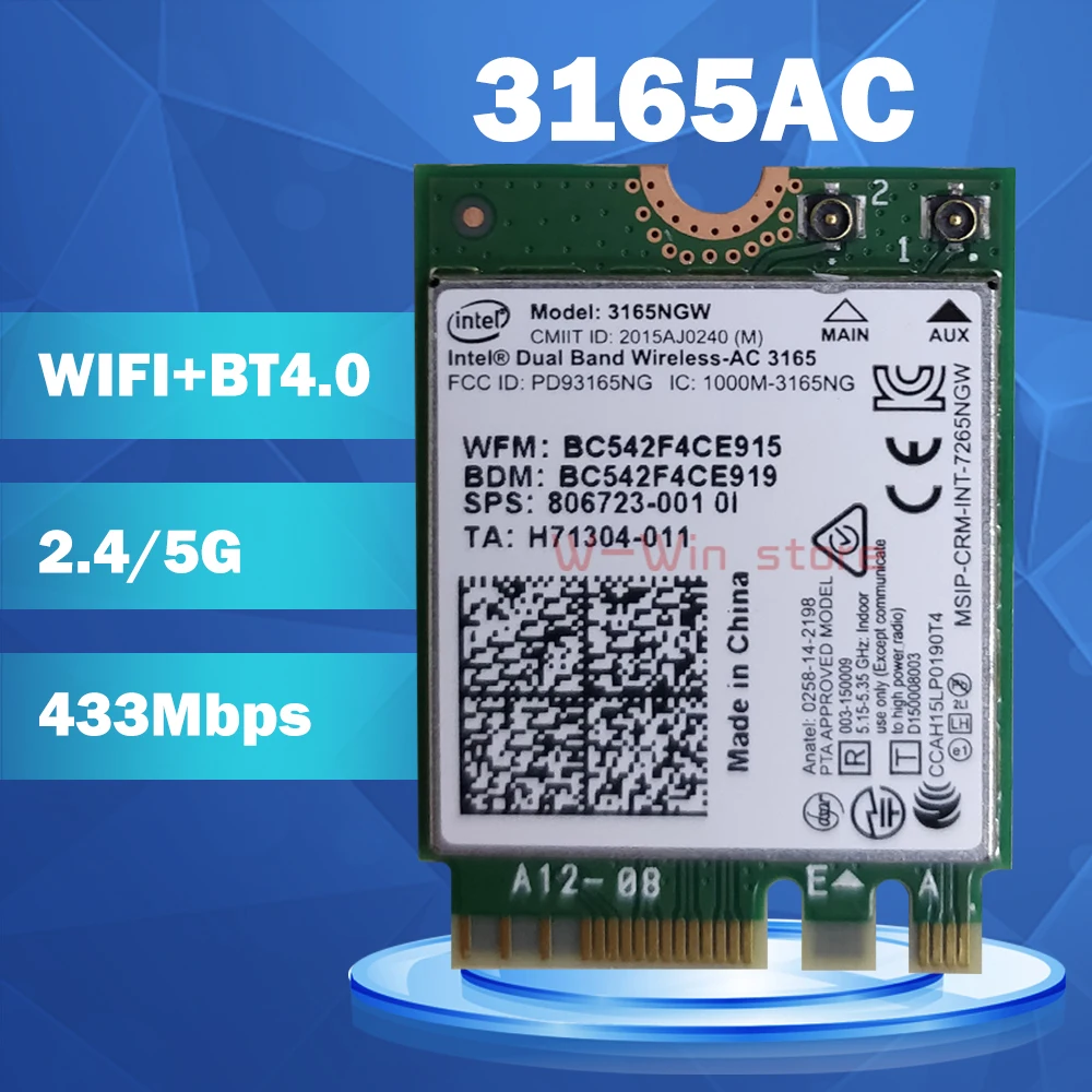 Intel dual band wireless ac 3165 specs lasopainbox