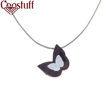 

2020 Accessories Bijouterie Female Sandalwood Butterfly Pendant Necklace Jewelry for Women on the Neck Decoration Simple Gifts
