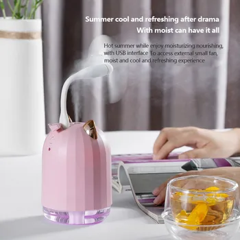 

ELOOLE 280ML High Quality Portable USB Mini Air Humidifier Diffuser Purifier Aromatherapy Atomizer With Light Rechargeable