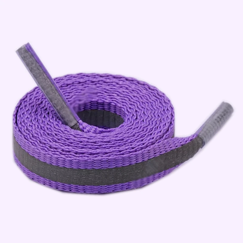 Purple 1 пара 3M Светоотражающие кроссовки со шнурками шнурки для бега унисекс модные шнурки светящиеся шнурки - Цвет: Purple