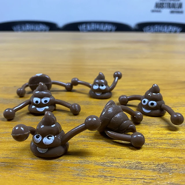 Funny Poop Ejection Toy Slingshot Fake Poop Antistress Gadget Aldult Vent Novelty Children's Adult Toy Children Sticky Stool Toy 6