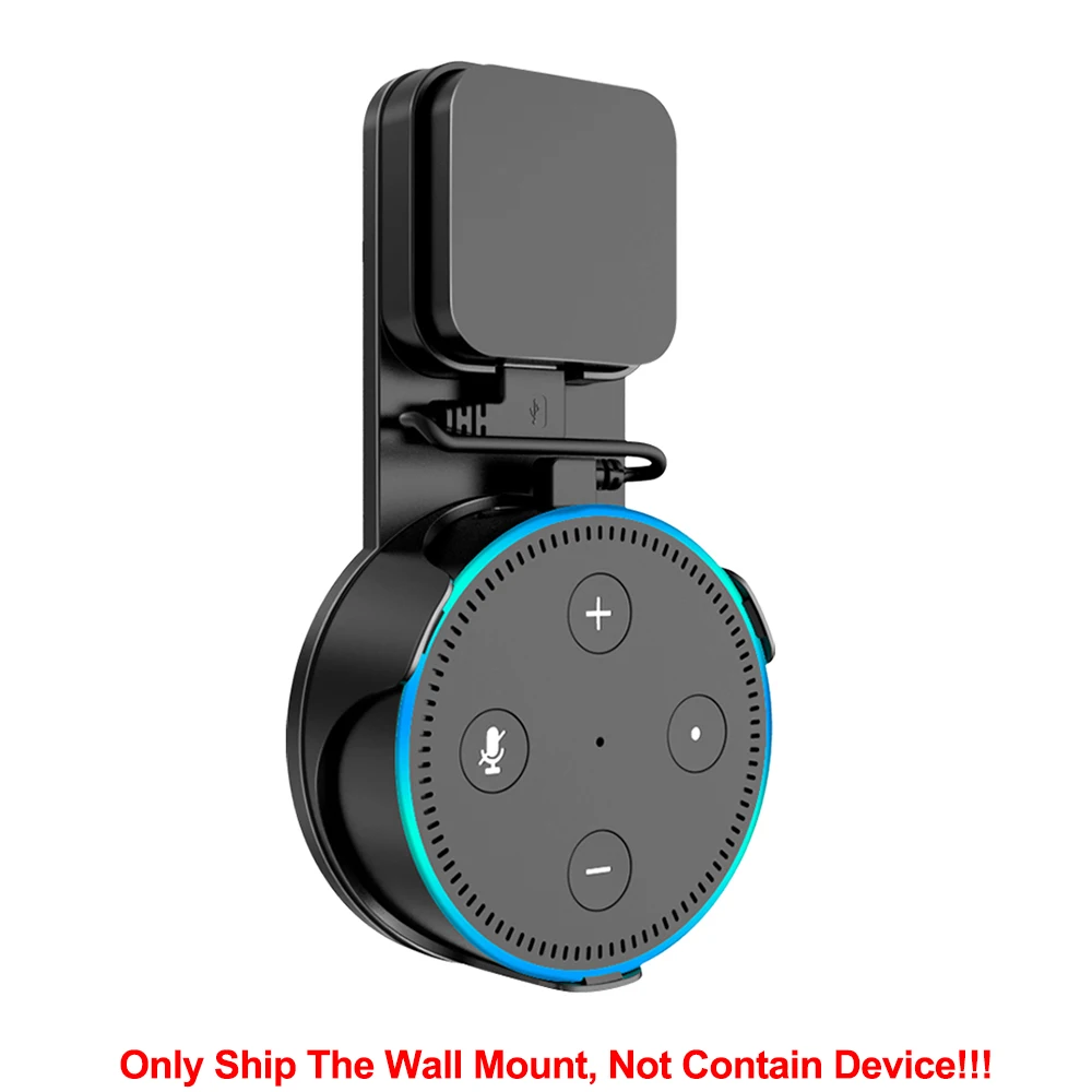 White 2 eBoot Solid Metal Wall Mount Stand Holder Stand Bracket for All-New Echo Dot 2nd Generation 
