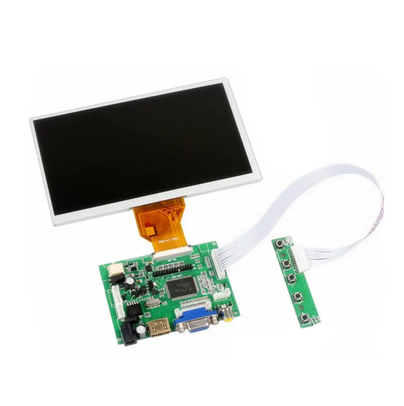 7 inch 7 дюймов 8 дюймов 9 дюймов TFT ЖК-дисплей модуль экран монитор с HDMI+ VGA+ 2AV драйвер платы для Raspberry Pi - Цвет: 7 inch