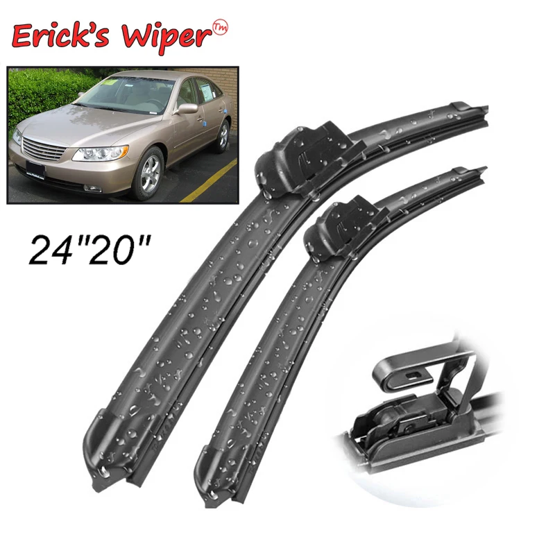 Erick's Wiper LHD Front Blades For Hyundai Grandeur Azera TG 2006 - 2011 Windshield Windscreen Window 24&quot+20&quot | Автомобили и