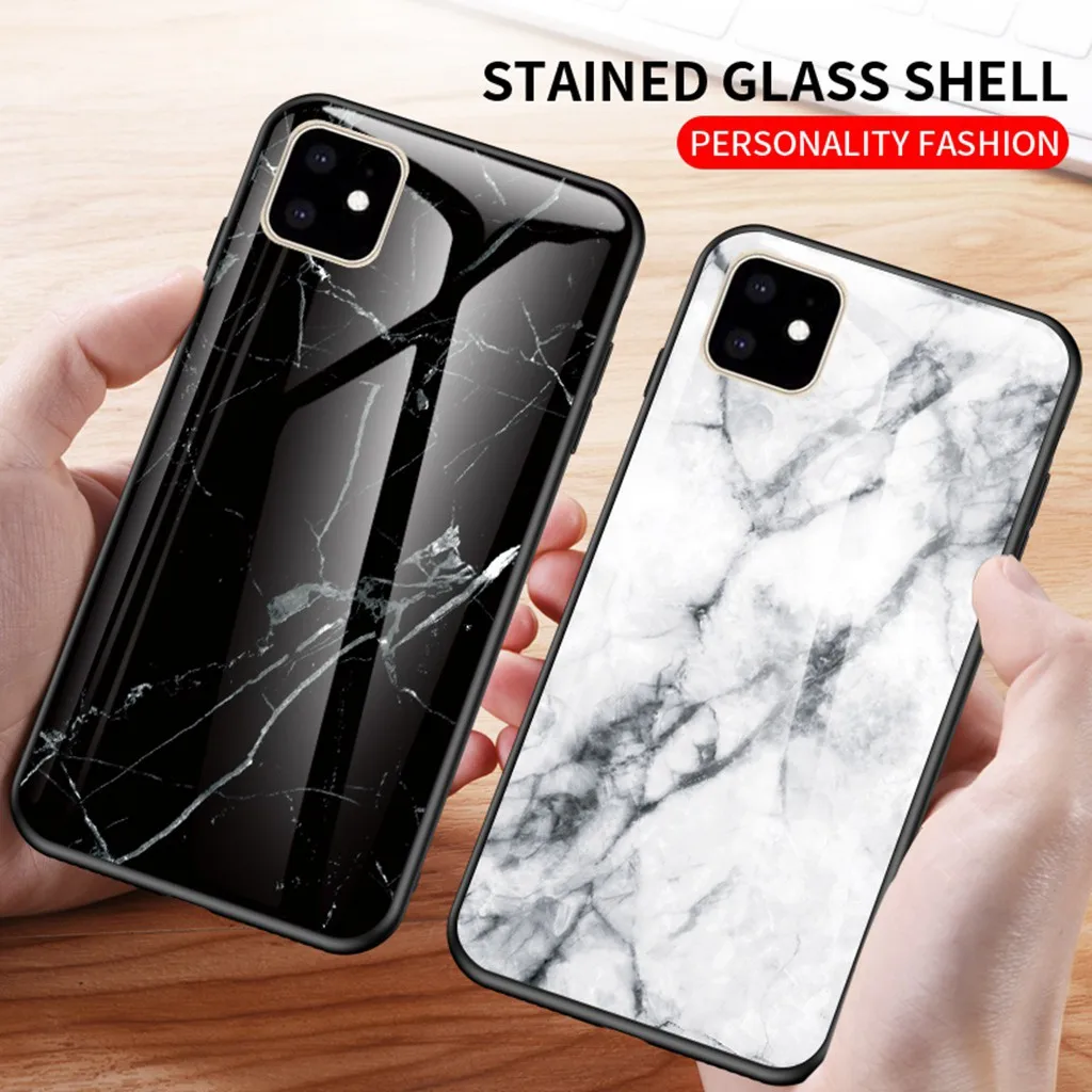 20# чехол для IPhone 11 глянцевый Marbl-e TPU Мягкий резиновый чехол для IPhone 11 ультра тонкий задний бампер для телефона