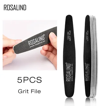 

ROSALIND Nail Files For Manicure Nail Buffer Pulisher Tools Sanding Block Gel Art Semi Permanent Nail Sponge Buffering