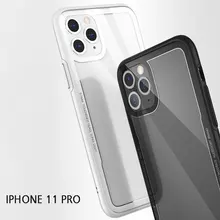 Для iPhone 11 Pro Max чехол из закаленного стекла противоударный прозрачное стекло защитный жесткий чехол Корпус оболочка