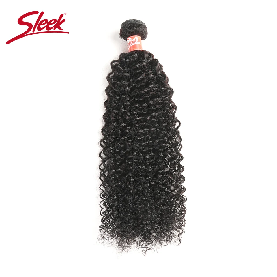 Sleek Brazilian Hair Weave Bundles Kinky Curly Bundles 8-28 30 Inch Bundles Non-remy Human Hair Extension 3/4 Bundle Deals