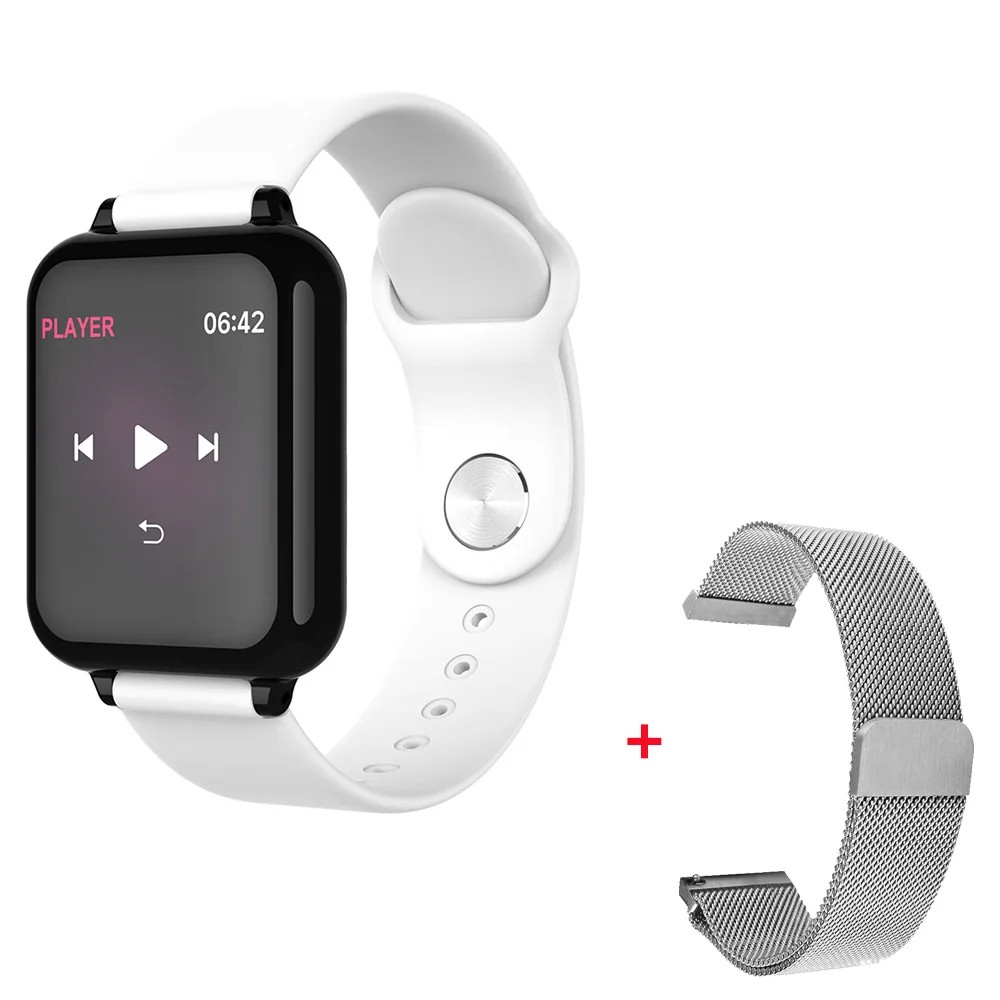 add milanese silver LEMFO, умные часы для женщин, сердечный ритм, кровяное давление, для Android, Apple, телефон, водонепроницаемые, напоминание о звонках, умные часы для мужчин - Цвет: add milanese silver