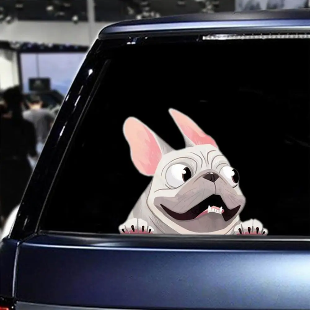 3D наклейка автомобильные аксессуары французский бульдог собака виниловая