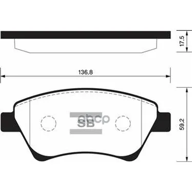 Колодки Тормозные Renault Kangoo 01-/Megane Ii 02-/Scenic Ii 03- Передние Sangsin Brake Sp1413 Sangsin brake арт. SP1413
