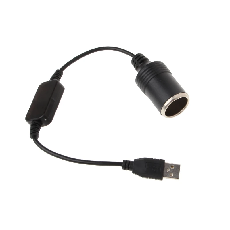 

Power Converter Adapter Wired Controller USB Port to 12V Car Cigarette Lighter Socket Female Converter For Power Bank DVR GPS