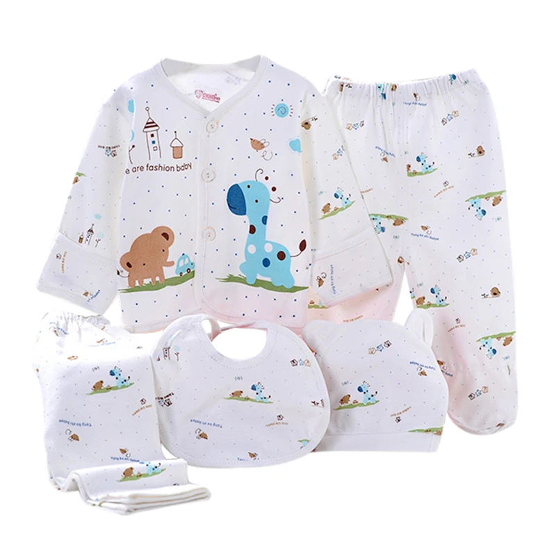 

5Pcs Baby Unisex Underwear Boy Girl Clothes Set Spring Cartoon Pattern Pajamas Sleepwear Underwear Clothes Sets