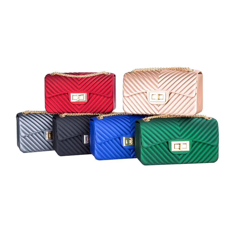 

Crossbody PVC Candy Bag Luxury Women Bags Designer Chain V Style Cross Body Bags Flap Chain Shoulder Bags