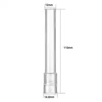 1PC 110mm long glass tube stem for arizer solo 2 air 1 2 II 2
