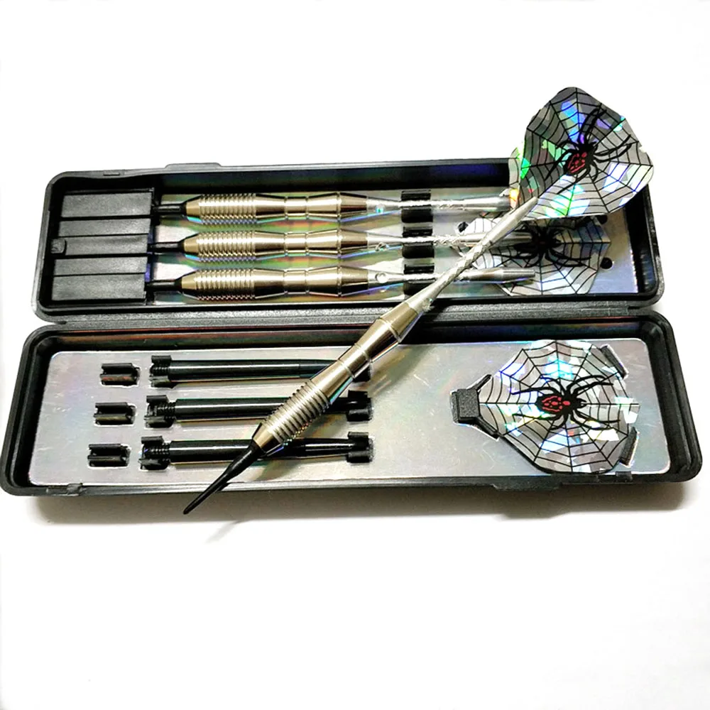 silver color 3 шт. 18 г Профессиональный безопасный Дартс мягкий пластиковый наконечник Железный баррель алюминиевый вал ПЭТ Летающая тренировка электронный дартс - Цвет: silver color