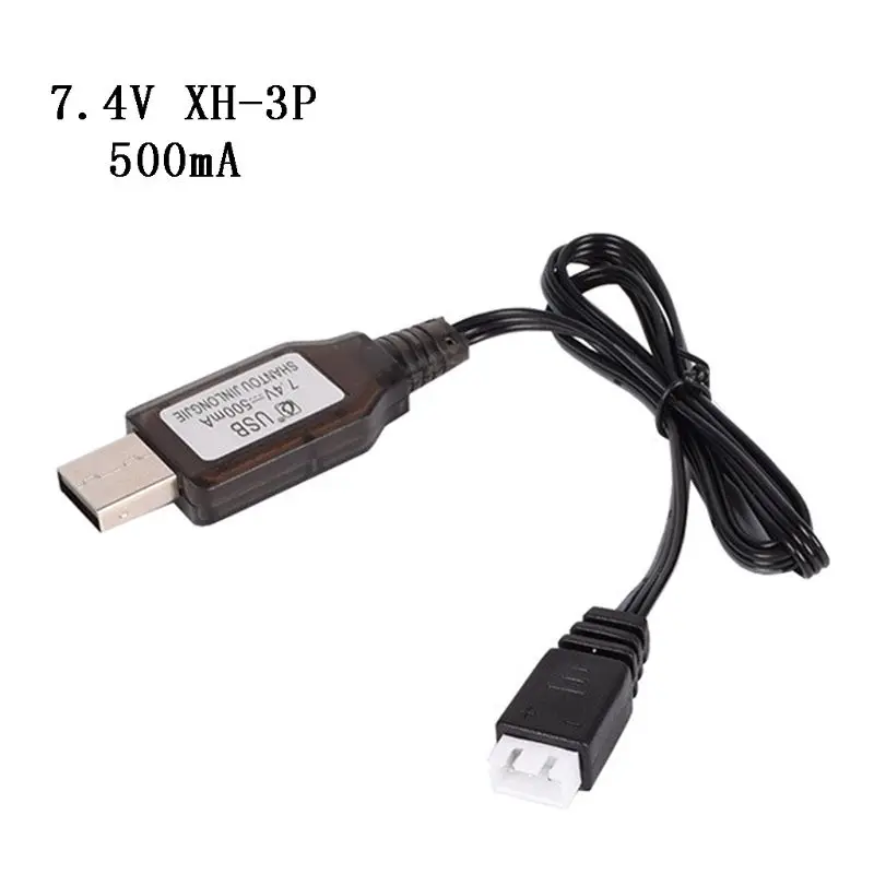 7.4v Charger XH-3P 2S Lipo Battery Fast Charging Electric for cars RC Drone Toys Spare parts USB Charger 2000/1000/500mA parts