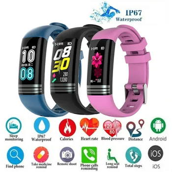 

Smart Watch Sport Smart Band Blood Pressure Monitor Smart Wristband Smart Watch Bracelet Waterproo Wristband for Men Women