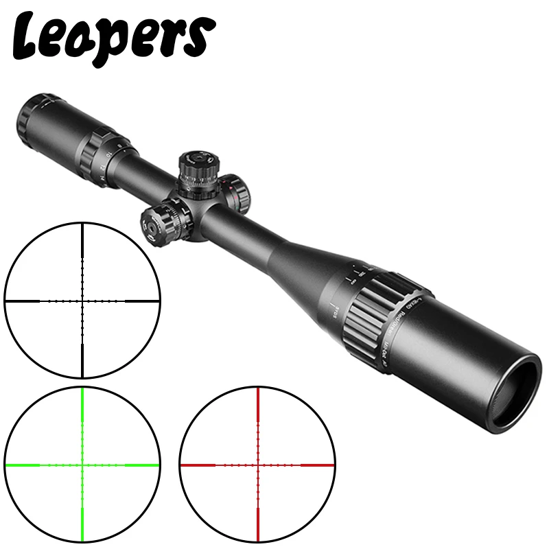 Vista para Riflescope Saltadores Caça Sniper Scope Tactical Optical Rifle Red Green Dot Sight Iluminado Teórico 4-16×40