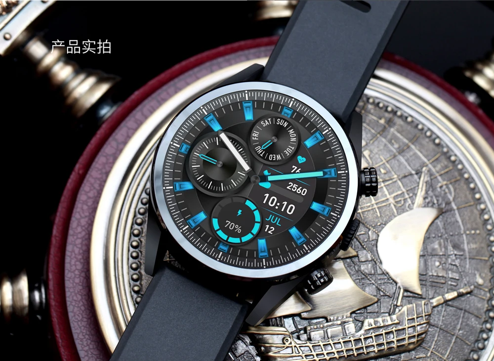 Gps часы Android smartwatch 1+ 16 Гб 1,3" Смарт-часы сердечного ритма ip67 Водонепроницаемый 5mp наручные часы камеры для бизнес спорта мужчин