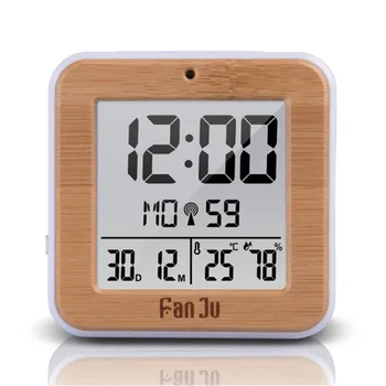 

Digital Alarm Clock Small Simple Large Digital Display Calendar With 7 Languages ​​Time Zone Selectable Smart Alarm Clock