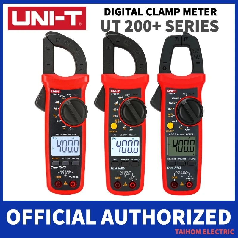 UNI T цифровой клещи 400 600A AC/DC тестер тока True RMS Авто Диапазон сопротивления диод