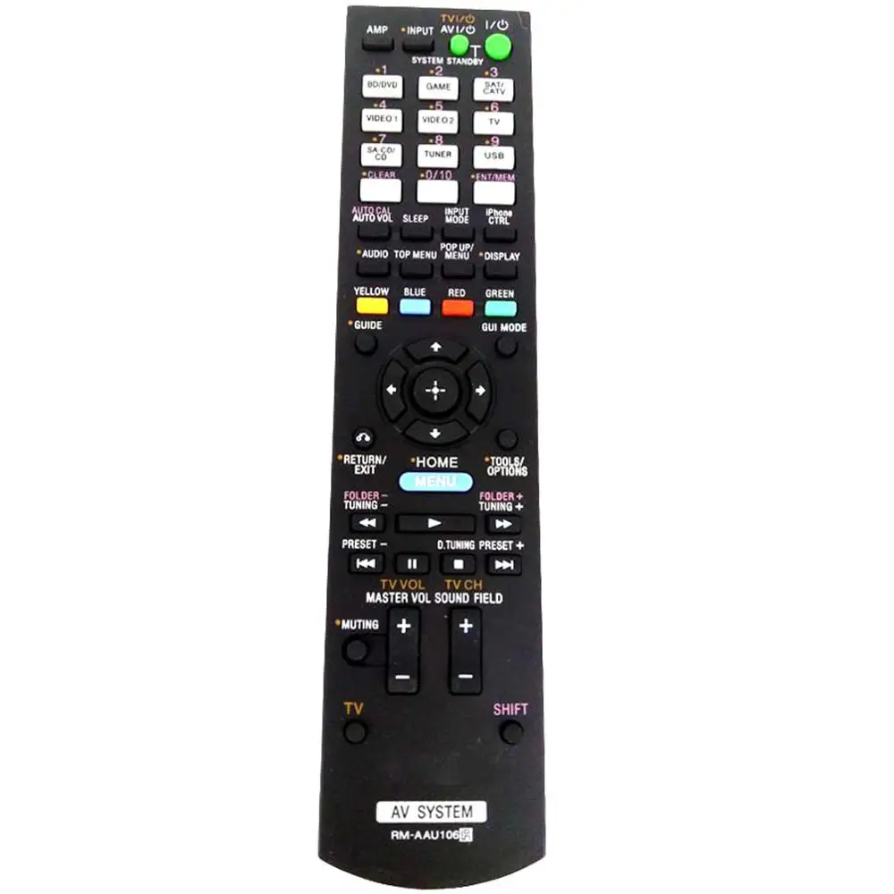 New Replacement RM-AAU106 Remote Control For SONY AV SYSTEM STR-DH720 STR-DH730 STR-DH830 TDM-iP30 Multi Receiver Amplifier | Электроника