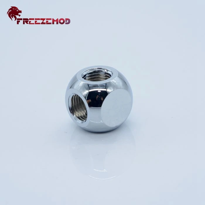 FREEZEMOD G1/4 ''куб черный латунь 3-сторонний выход адаптер для компьютерной системы охлаждения воды компьютер pc кулер для воды установки. HDTD-3STB