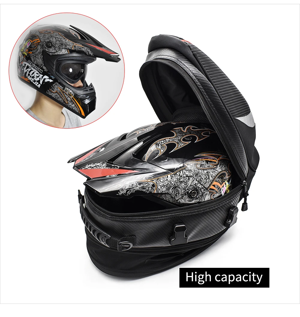 Водонепроницаемая сумка WOSAWE для заднего сиденья мотоцикла прочная