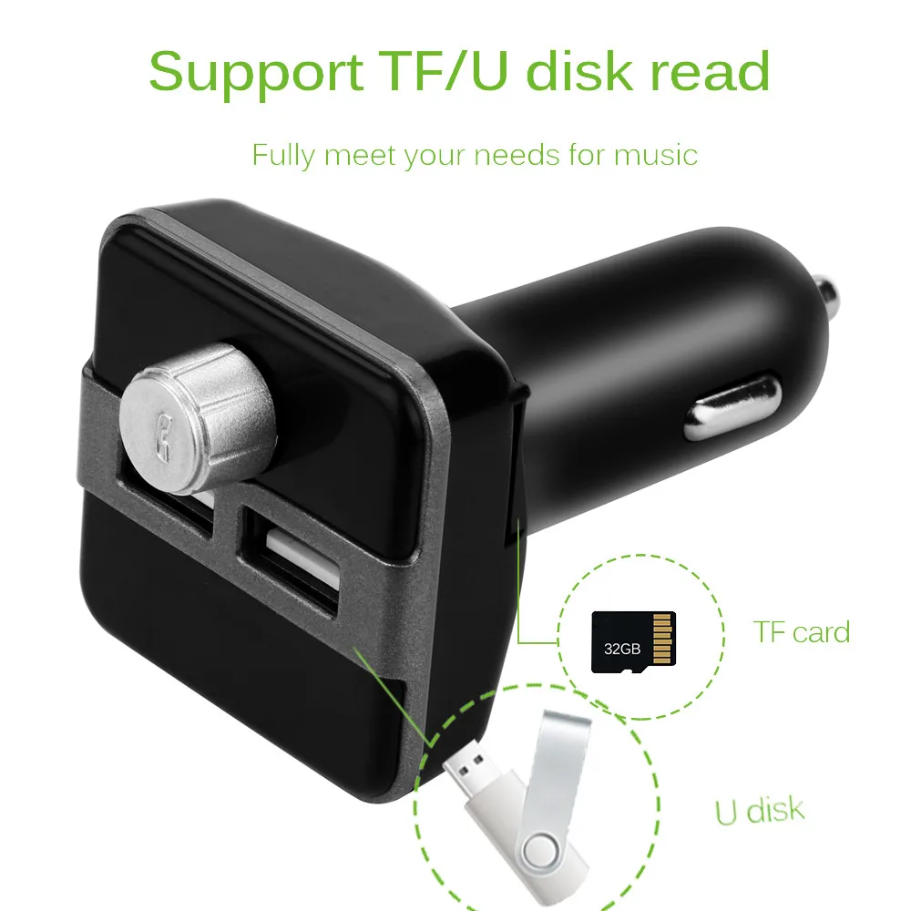 20# Автомобильный MP3 Громкая связь беспроводной Bluetooth комплект fm-передатчик lcd Автомобильный mp3 плеер USB FM модулятор автомобильные аксессуары
