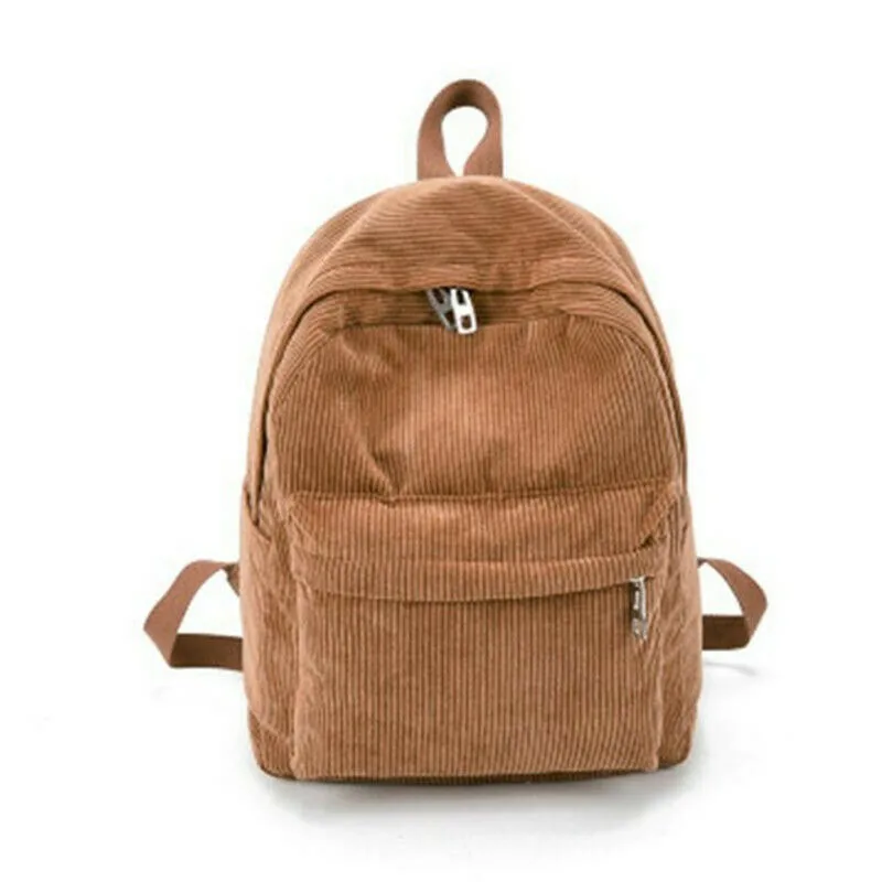 NoEnName-Null В Богемном Стиле Бархатный, вельветовый женский рюкзак для путешествий женские Однотонная Одежда Путешествия школьная сумка, коллежд рюкзак
