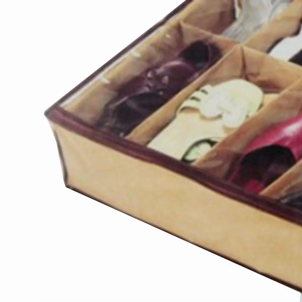12 держатель для хранения обуви тапочки кровать Ящик Контейнер Органайзер Гостиная под чехол для хранения Контейнер-корзина