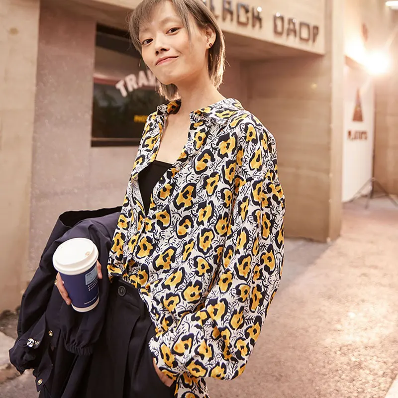 [EAM] Women Yellow Split Joint Temperament