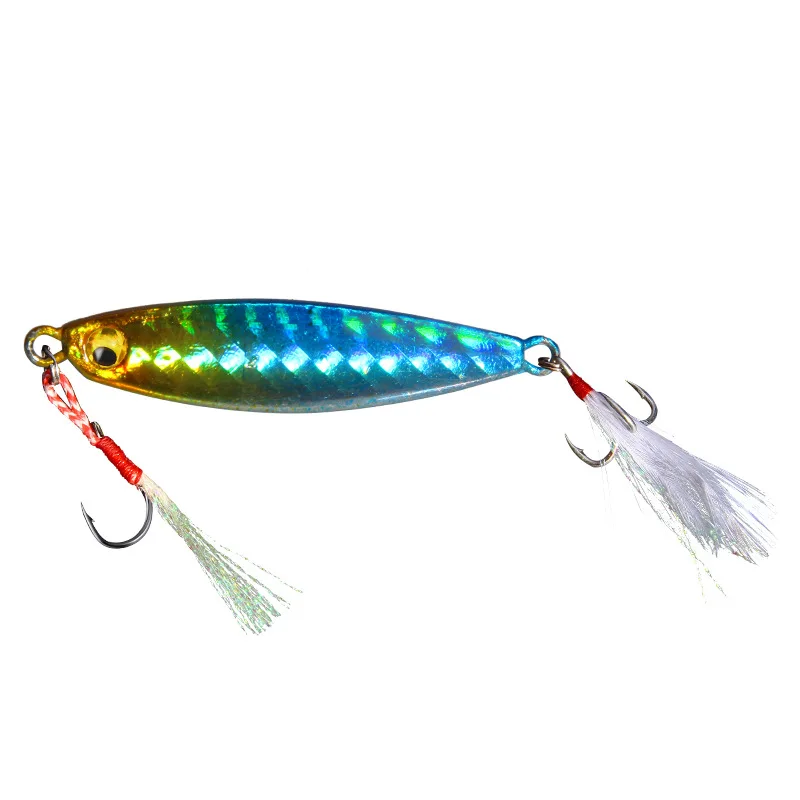  1pcs/VIB fishing bait swim fish lead hard bait7g-20g Artificial metal crank bait wobbler jig squid 
