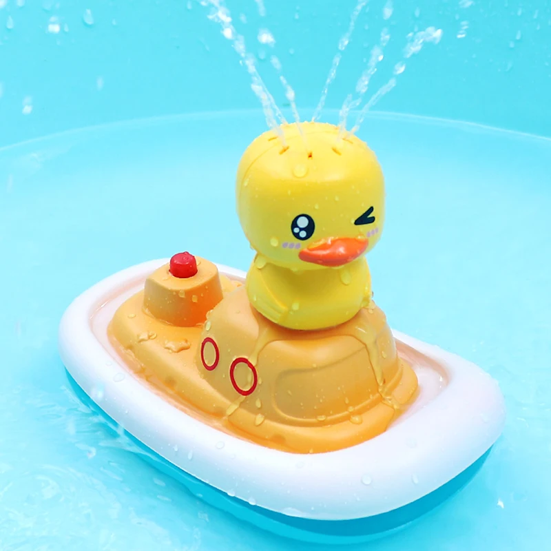 New Electric Duck Water Spray Bath Toys For Kids Baby Bathroom Bathtub  Faucet Shower Toys Children Swimming Water Game Gifts