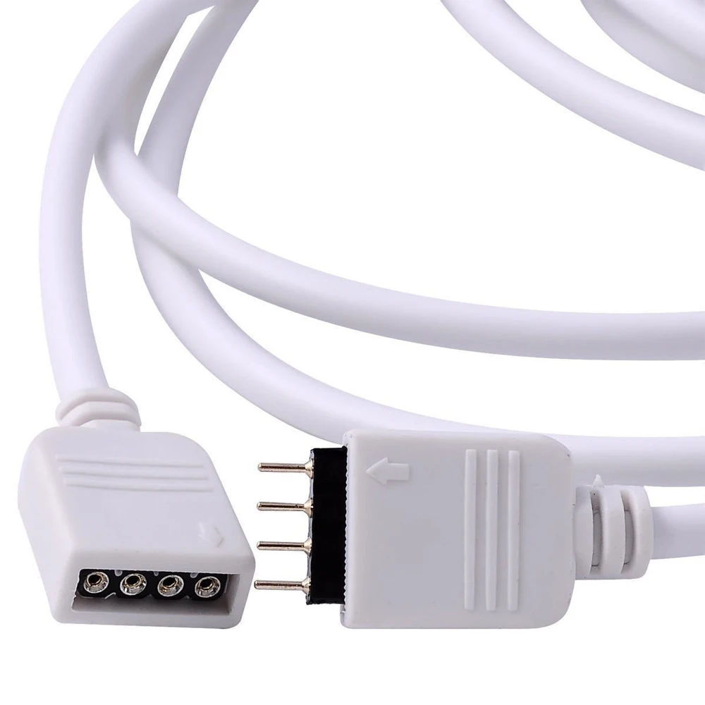 4Pin 5PIN RGBW RGB Удлинительный кабель провод 30 см 1 м 2 5 для 5050 3528 светодиодный