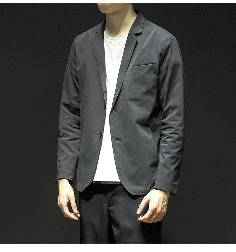 Men's suit new fall slim solid color casual suit single breasted jacket loose casual lapel fashion fashion youth men's wear