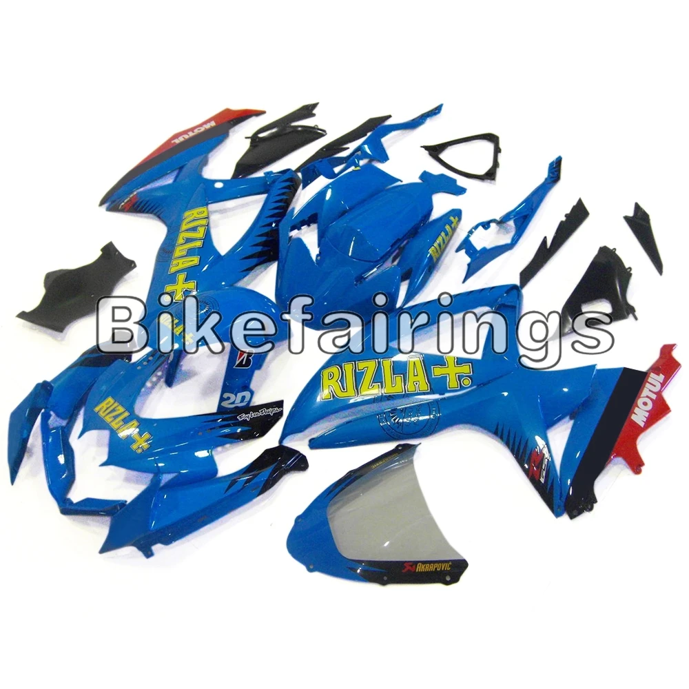 

Blue and Red Lowers Yellow Decals Casing Fit For Suzuki 08 09 10 GSXR600 GSXR750 K8 2008 2009 2010 ABS Injection Plastic Covers
