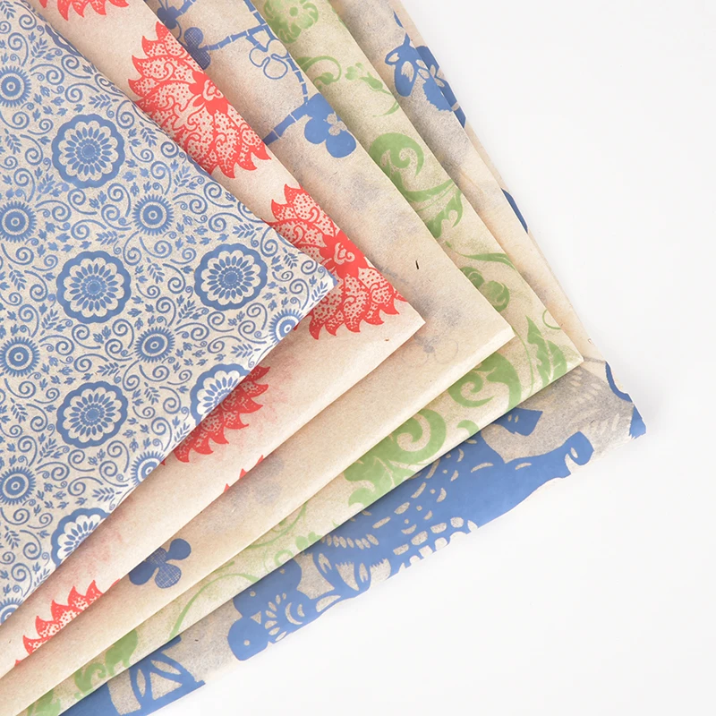 12pcs Transfer Paper Pottery Color Glaze Blue And White Decal Decal Paper High Temperature Decal