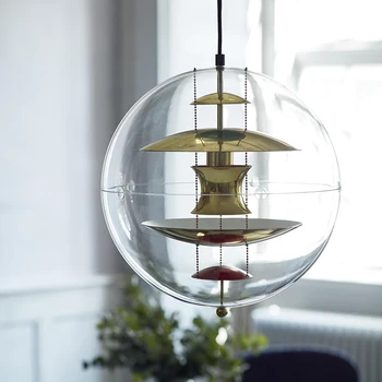 

nordic Danish design Planet globe pvc ball pendant lights for hotel villa living room hanging lamp fixtures kitchen luminaire