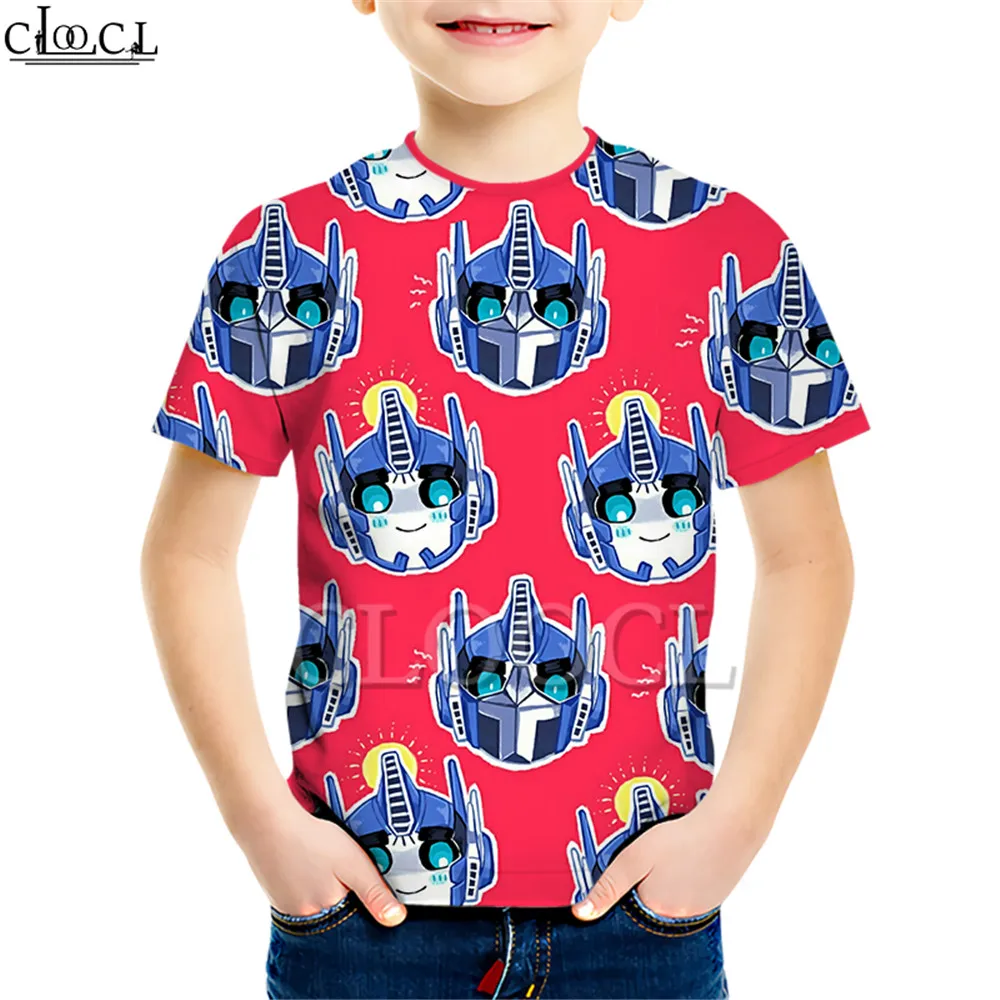 Kids T shirt 30 Одежда для маленькой дочки; футболка с рисунком супергероя Бамблби; футболки с короткими рукавами и 3D принтом для мальчиков и девочек; Повседневные детские топы для малышей - Цвет: Kids T shirt 30