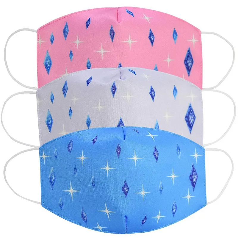 

2020 Adult KIDS Face Mask Dustproof Breathable Cotton Anti-fog Haze Masks Children Sun-resistant Diamond Pattern Face Cover