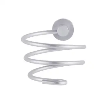 

Saving Space Metal Spiral Stand Hair Dryer Rack Wall Drying Space Wall Hair Bathroom Aluminum HoldShelf Rack Styling Stand Y6T6