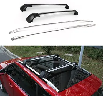 

4Pcs Fit for Land Rover- Range Rover Evoque L358 2011-2019 Aluminium Roof Rail Roof Rack Lockable Cross Bars Crossbars - Silver