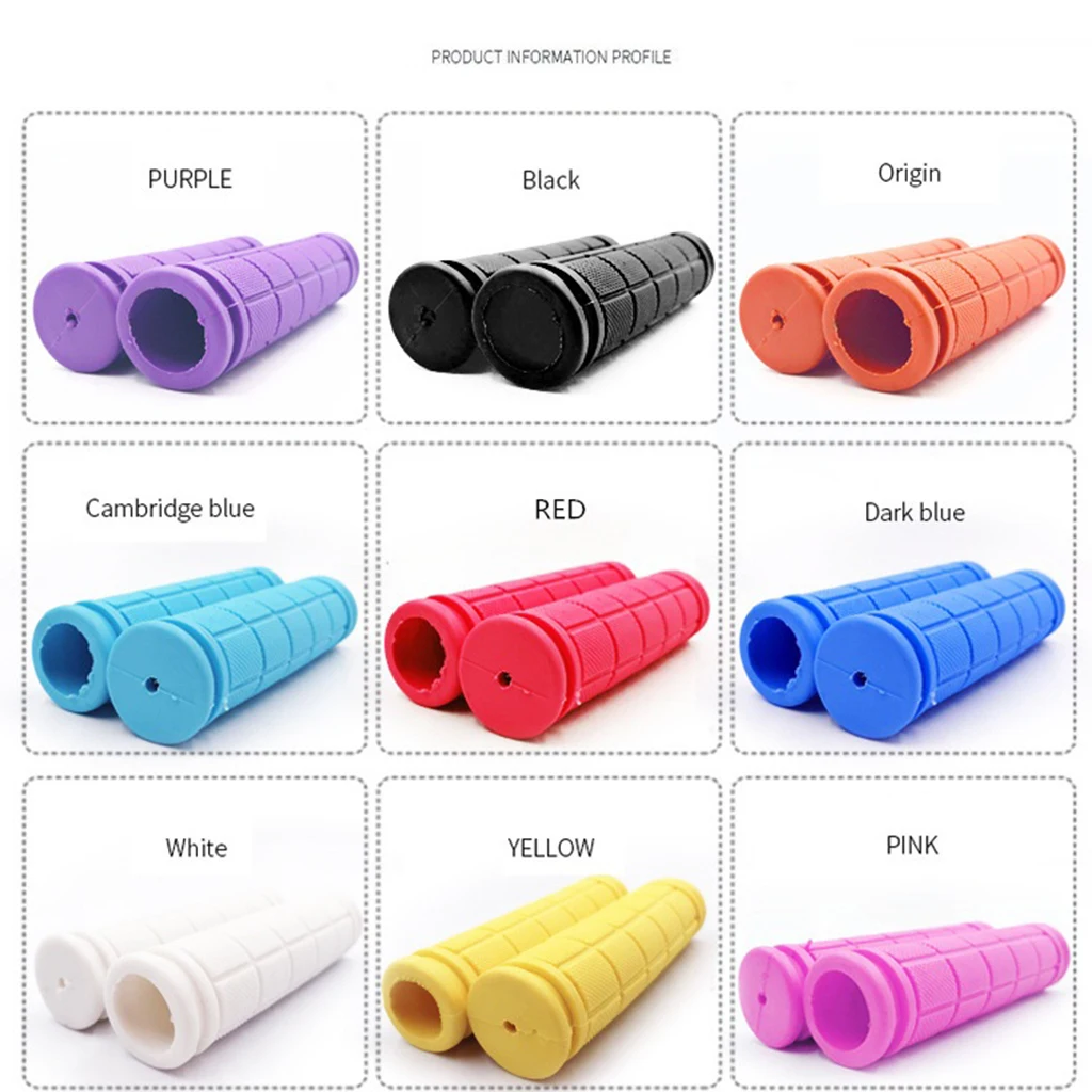 1 Pair 135mm Bicycle Grip Rubber Handlebar Mountain Bike Handle High Quality Non-Slip Handlebar Bicycle Parts Bicycle Equipment