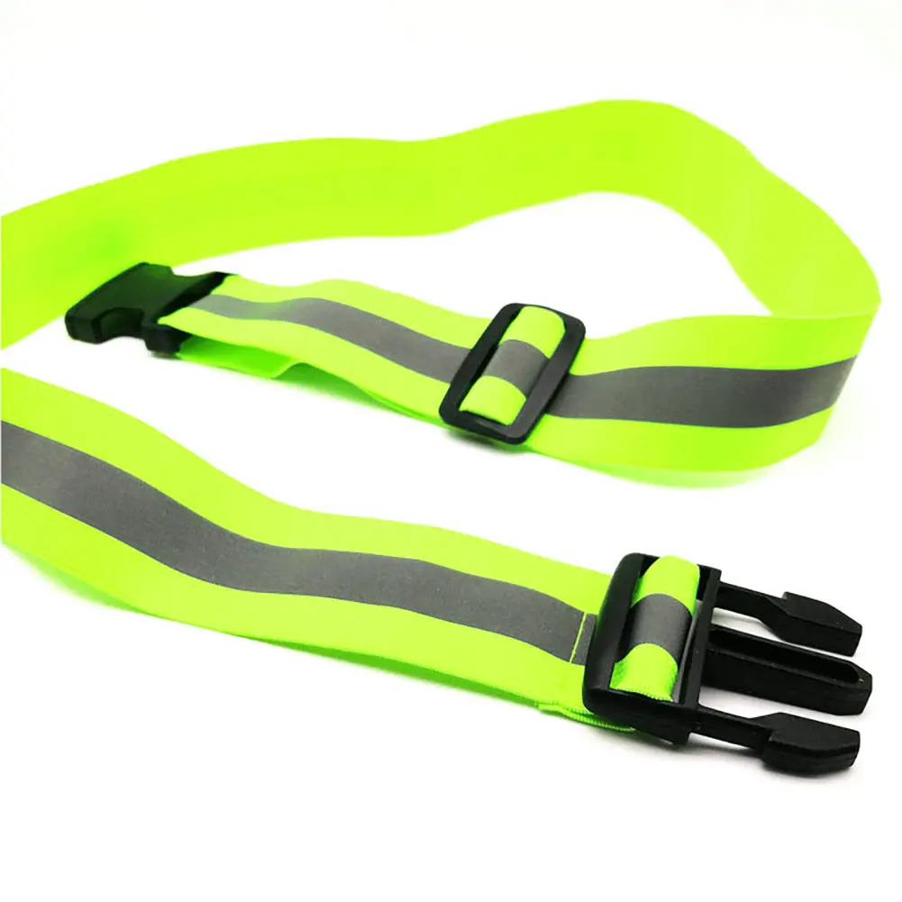2Pcs Reflective Belt Strap Arm Band Armband Safety Gear For Running Jogging MP 