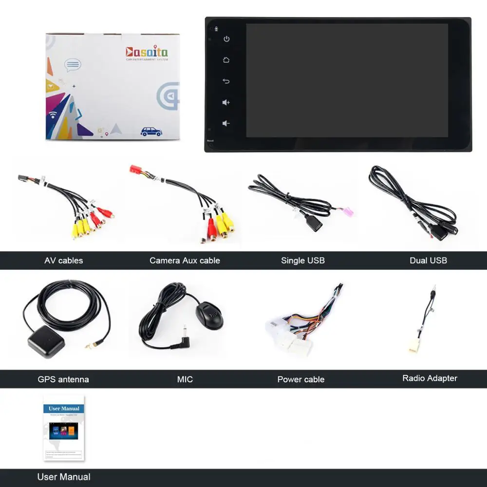 Dasaita-7-Android-8-0-Car-GPS-Radio-Player-for-Toyota-Corolla-Camry-Prado-RAV4-Hilux