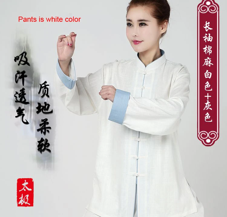 Высокое качество хлопок и лен wushu кунг фу костюмы форма для Тай Чи taijiquan костюм