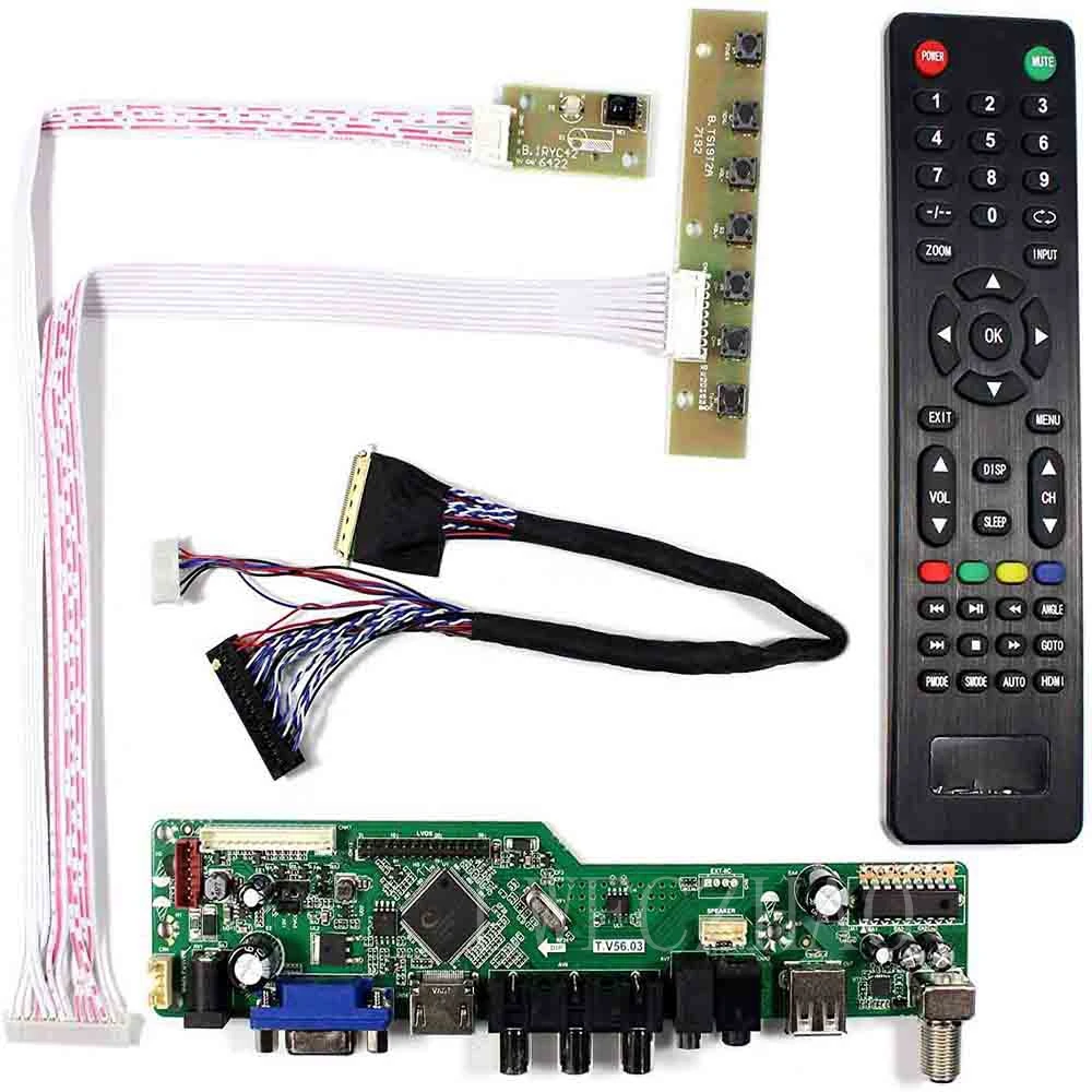 LCD LED screen Controller Board lvds Kit For LTN156AT02 TV+HDMI+VGA+USB
