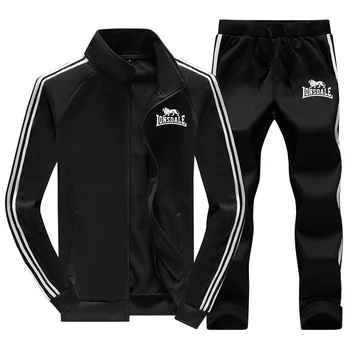 

Autumn Winter Men's Sweatsuit Sets 2 Piece Zipper Jacket Track Suit Pants Casual Tracksuit Men Running Sportswear Set Clothes